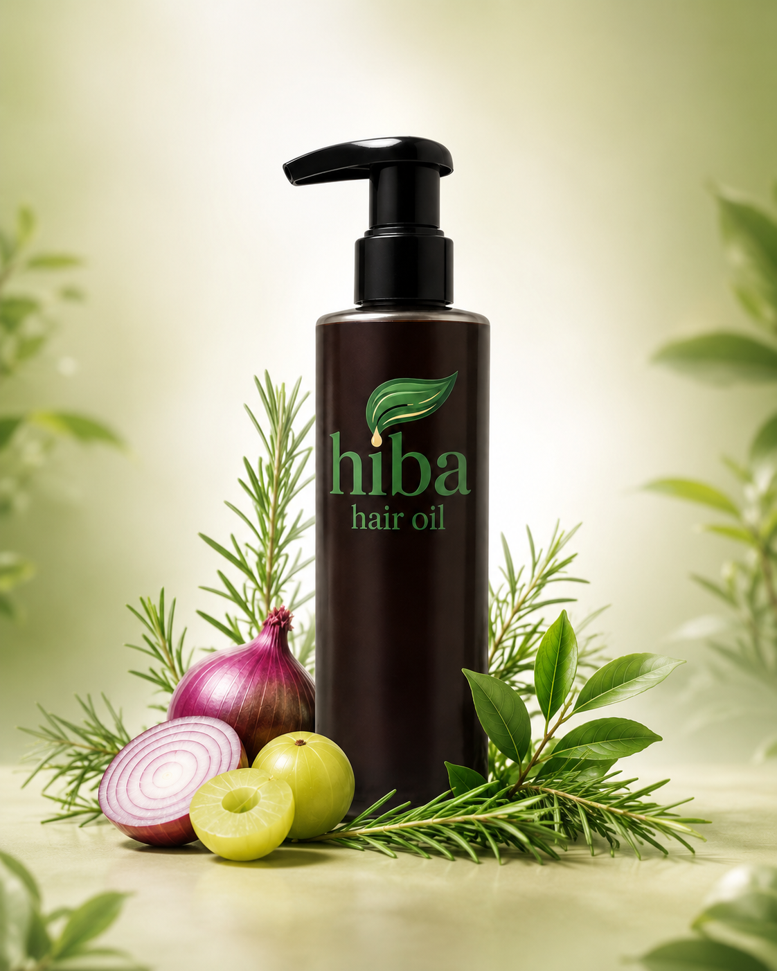 Hiba Hair Oil bottle